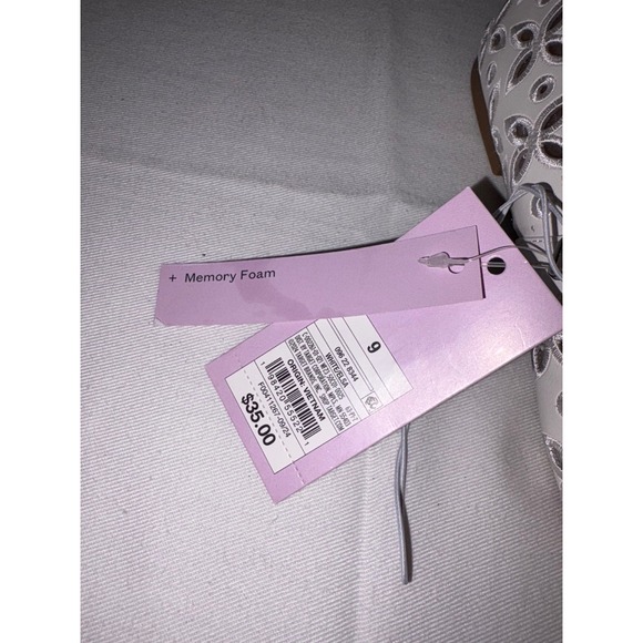 Wild Fable Elsa White faux leather cutout Mary Jane Ballet Flats Shoes Size 9 - Picture 13 of 13